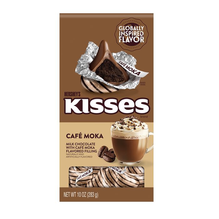 HERSHEY'S KISSES Moka Flavored Kisses, 10oz Pouch