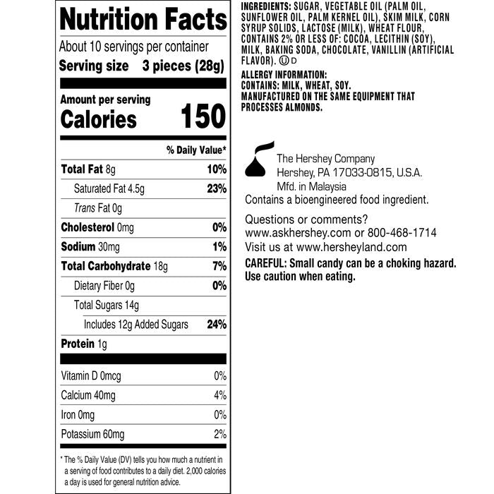 HERSHEY'S NUGGETS Flavors of The World Cookies N Crème Flavored Chocolates, 10oz Pouch