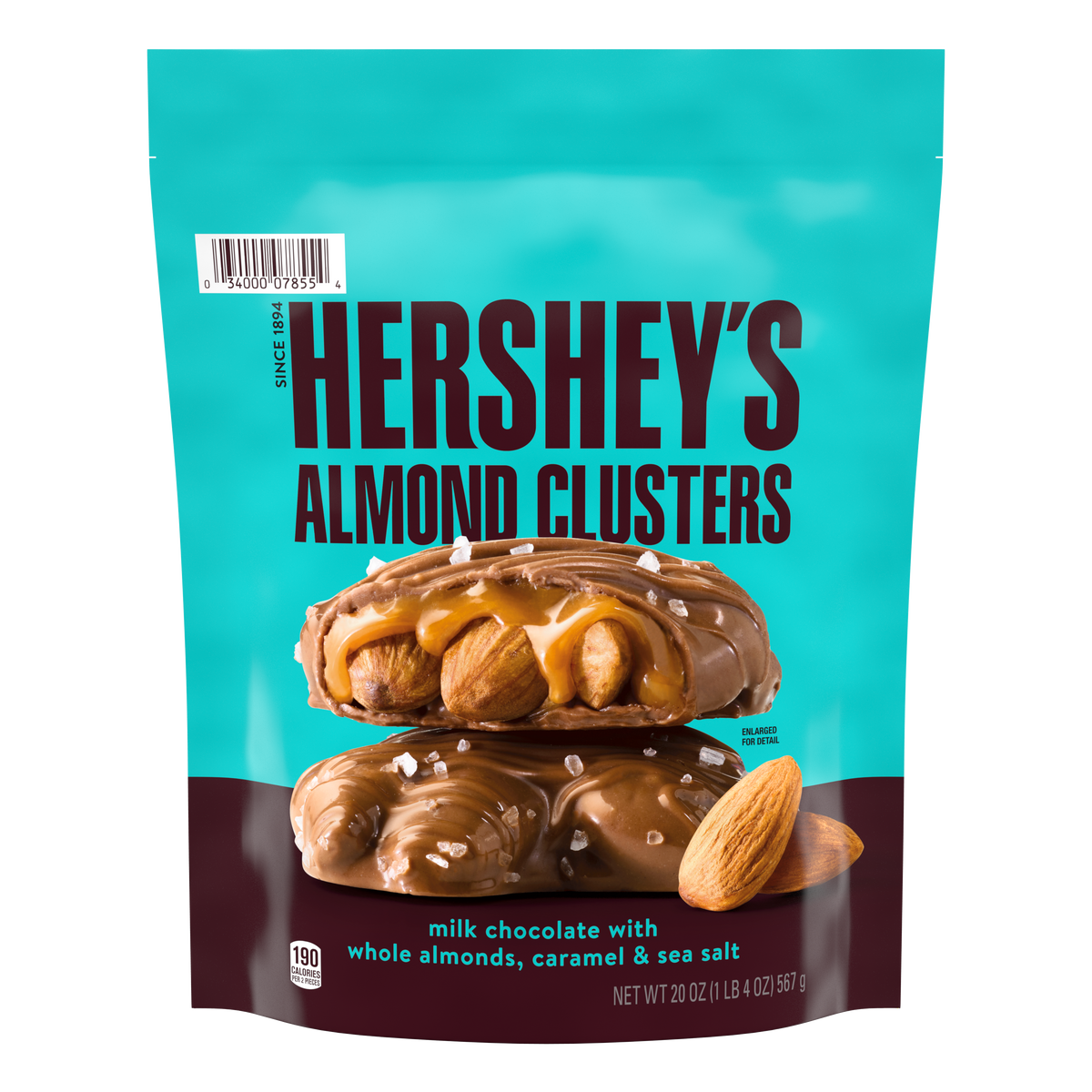 HERSHEY’S Almond Caramel Clusters, 20 oz Bag