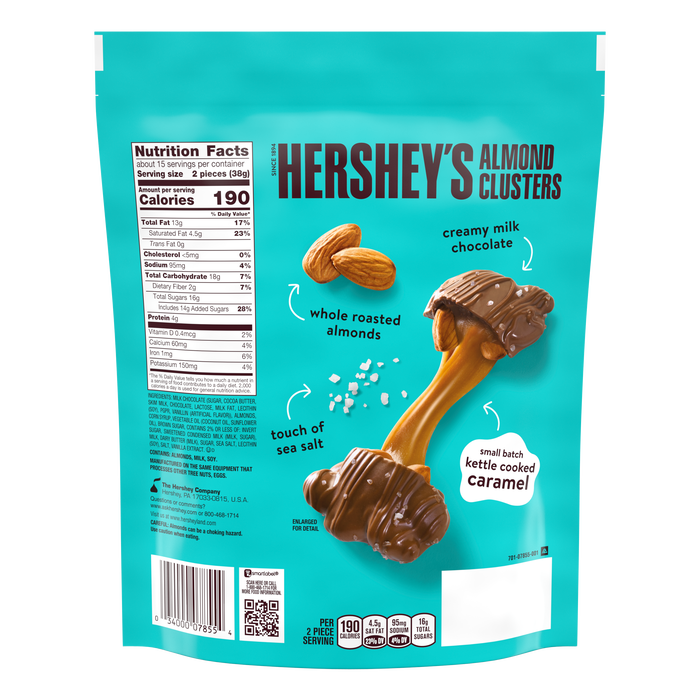 HERSHEY’S Almond Caramel Clusters, 20 oz Bag