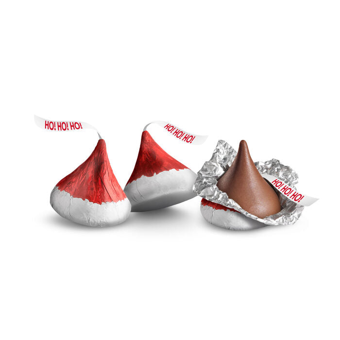 HERSHEY'S KISSES Milk Chocolate Santa Hat, Christmas , Candy Bag, 9 oz