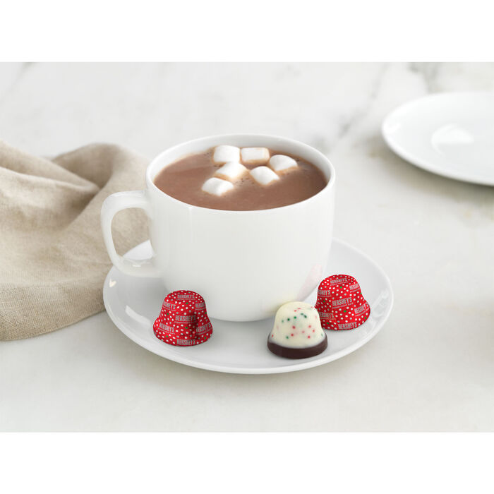 HERSHEY'S Peppermint Bark Bells, Christmas , Candy Bag, 8 oz