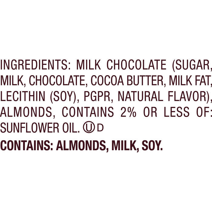 HERSHEY'S KISSES with Almonds Gold Foils Milk Chocolate Candy Bulk Bag, 60 oz