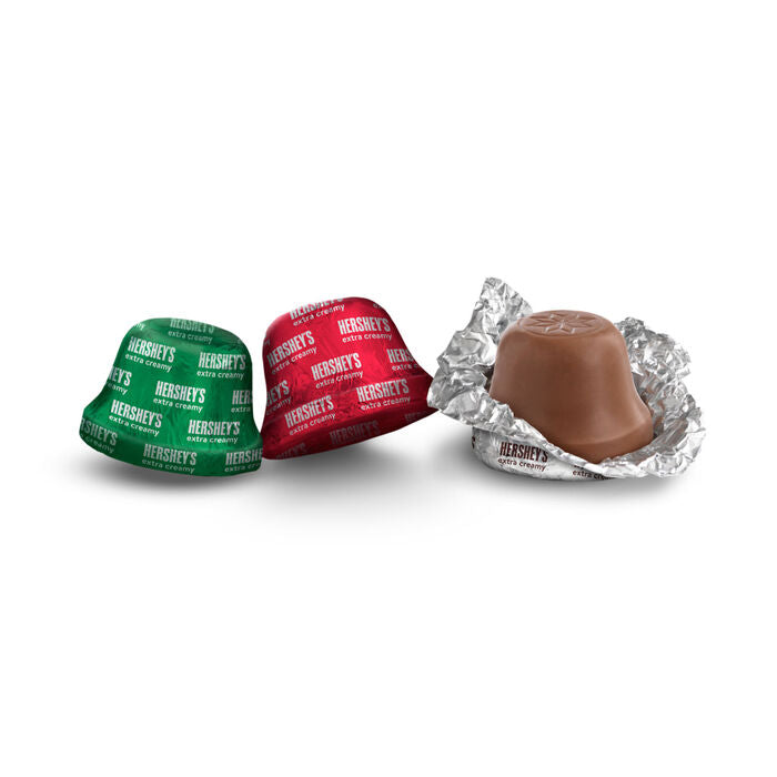 HERSHEY'S Milk Chocolate Bells, Christmas , Candy Bag, 8 oz