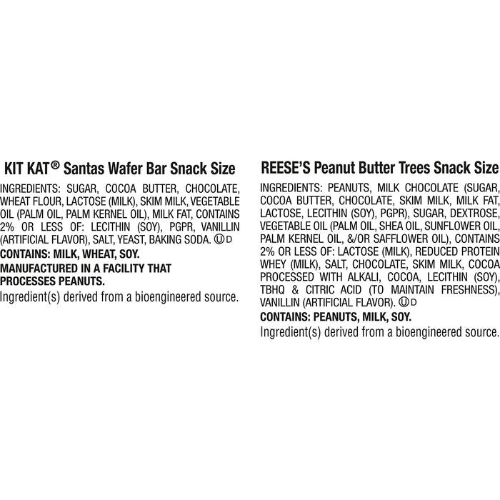 KIT KAT® and REESE'S Milk Chocolate Snack Size Assorted Christmas Candy Bag, 18.45 oz