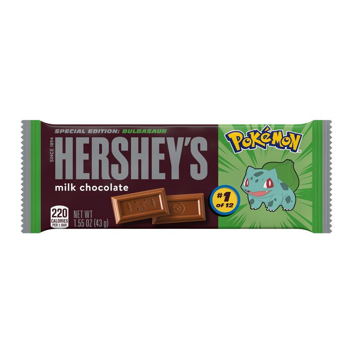 HERSHEY'S Milk Chocolate Pokémon Candy Bars, 1.55 oz (36 Count)