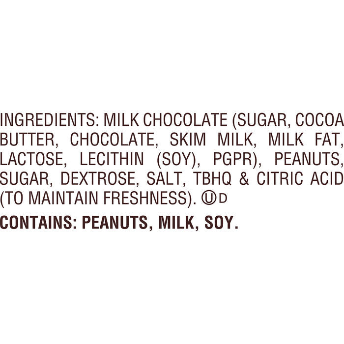 REESE'S Milk Chocolate Peanut Butter Cup Miniatures Bulk 25 lbs Candy Box