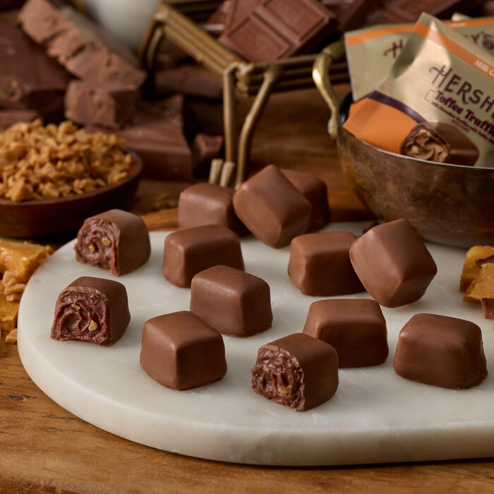 HERSHEY’S Toffee Truffles Candy Bag, 9 oz