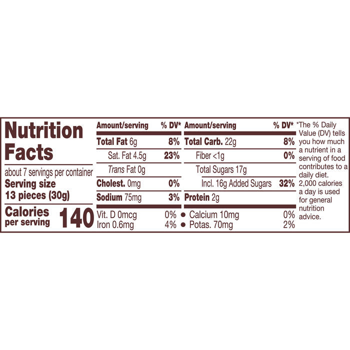 REESE'S PIECES Chocolate Cookie and Peanut Butter in a Crunchy Shell Candy Bag, 7.6 oz