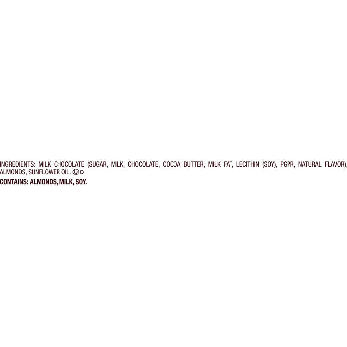HERSHEY'S KISSES Milk Chocolate with Almonds, Christmas , Candy Bag, 8.4 oz