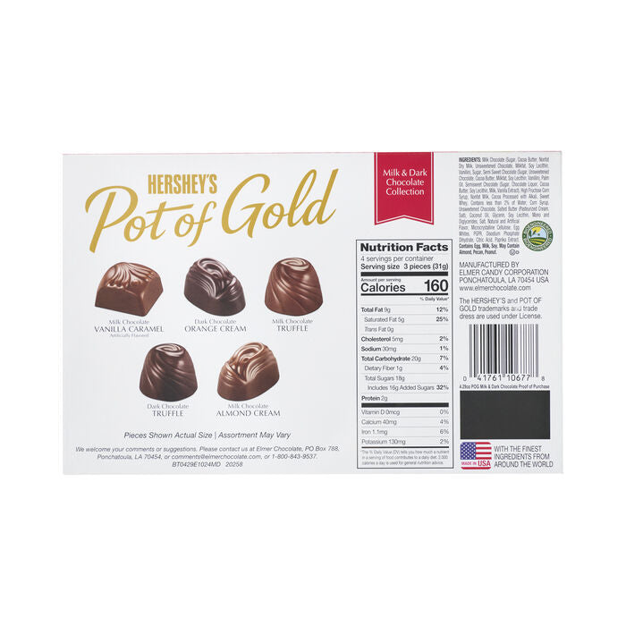 HERSHEY’S POT OF GOLD Milk Chocolate & Dark Chocolate Holiday Collection (4.29oz)