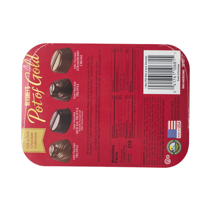 HERSHEY’S POT OF GOLD Milk Chocolate & Dark Chocolate Holiday Collection (1.46oz)