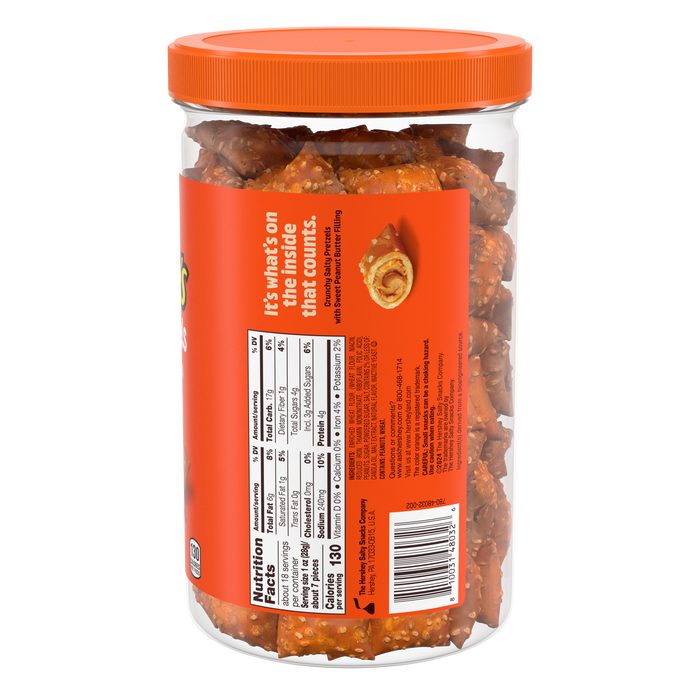 REESE'S Peanut Butter Filled Pretzels Jar, 18 oz