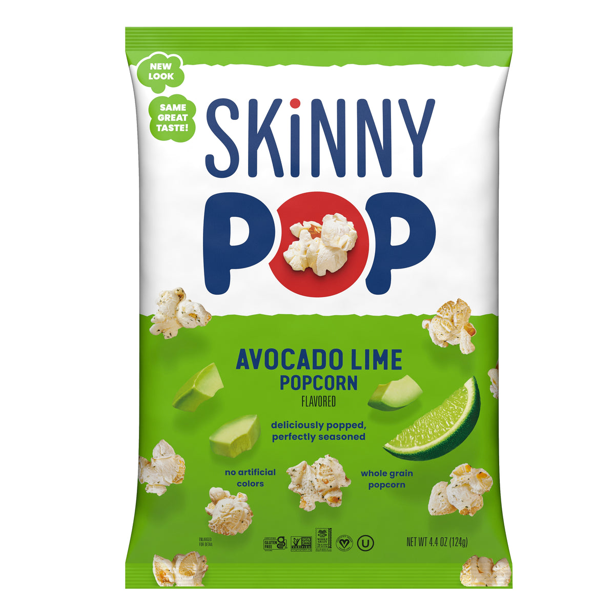 SKINNYPOP Avocado Lime Flavored Popcorn, 4.4 oz bag