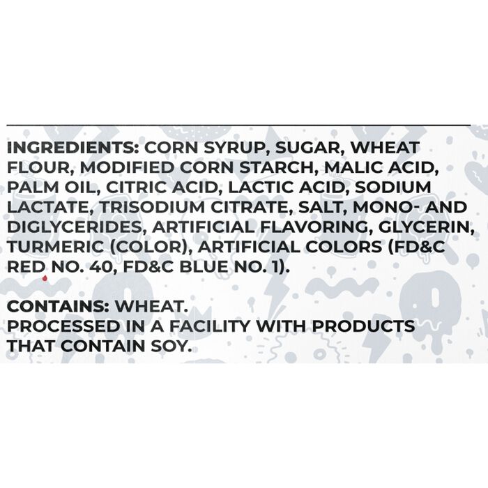 Sour Strips Appleberry Candy Peg Bag, 3.4oz