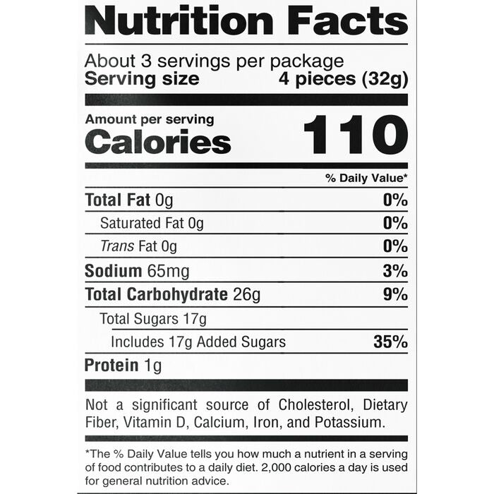 Sour Strips Appleberry Candy Peg Bag, 3.4oz